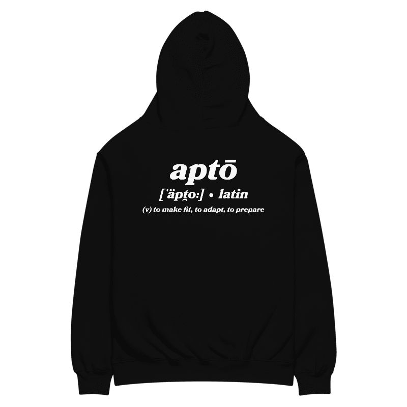 Apto Performance Hoodie Black - Back