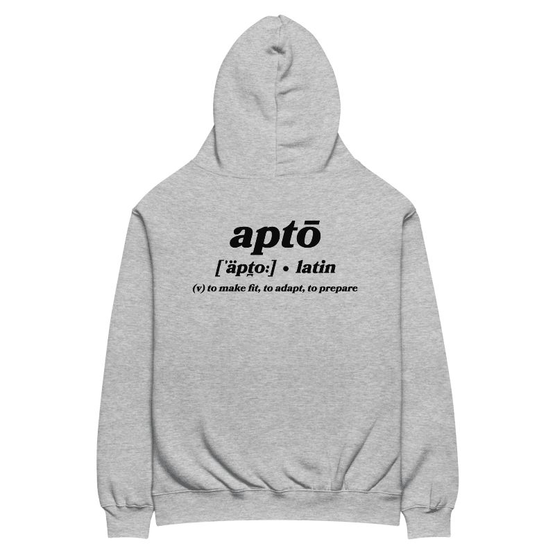Apto Performance Hoodie Grey - Back