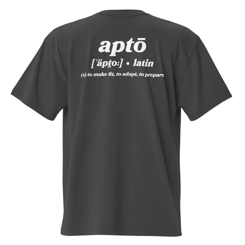 Apto Performance T-shirt Grey - Back